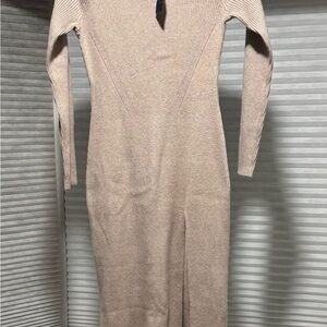 NWT Abercrombie & Fitch Tan Long Sleeve Dress